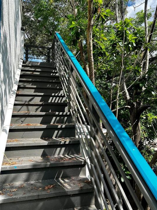 Stairs to rooftop Lanai