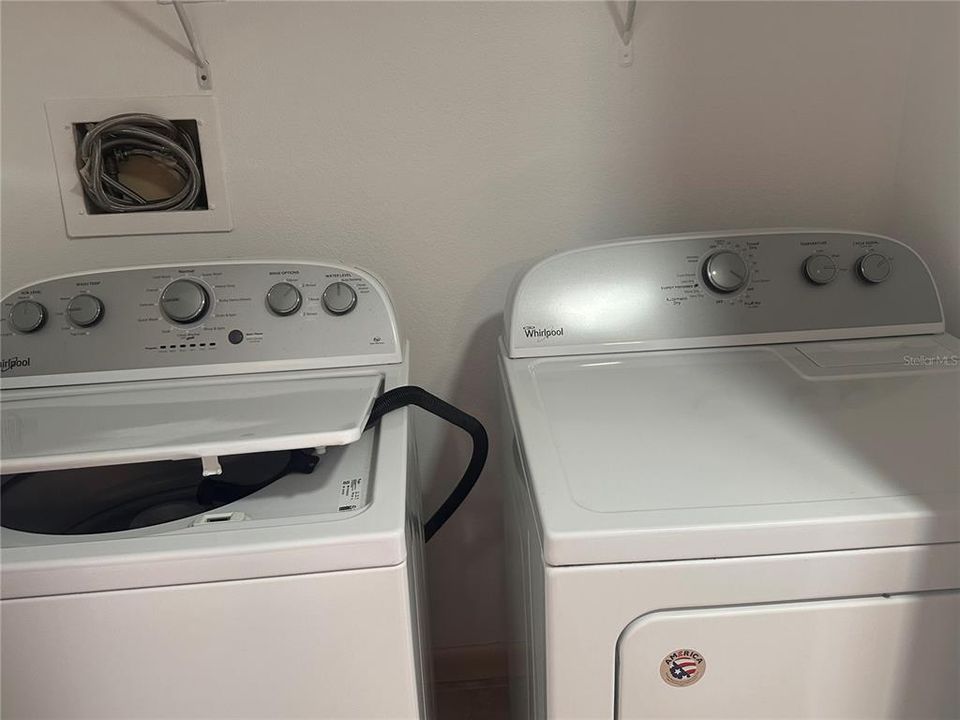 Inside Washer and Dryer for your convenience,