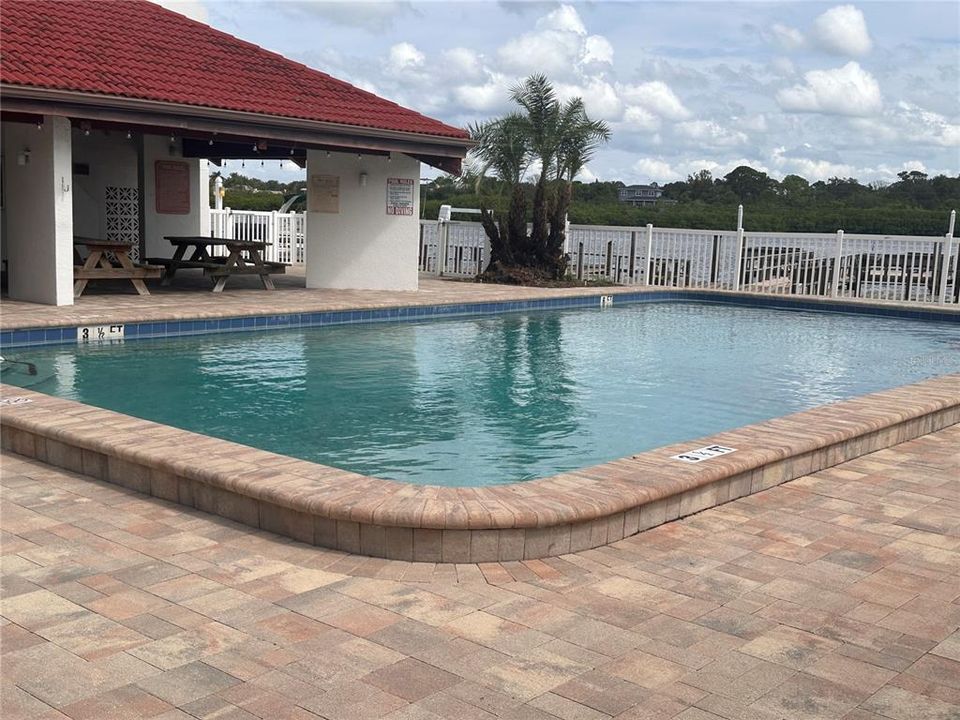 Heated Pool with views of the water