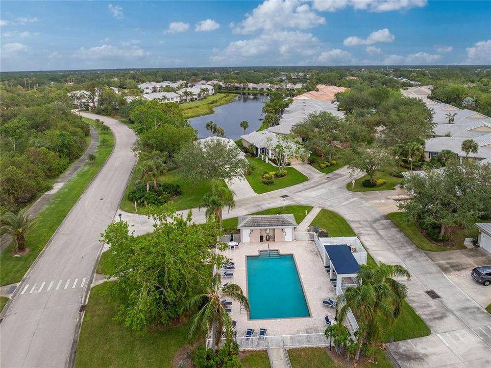 Pool just steps from your front door...