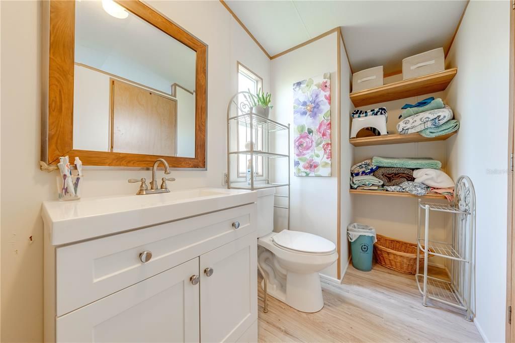 Master Bath with Linen Storage