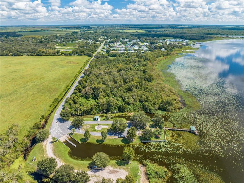 Lake Marian Boat Ramp. Home is in the closest neighborhood in photo.