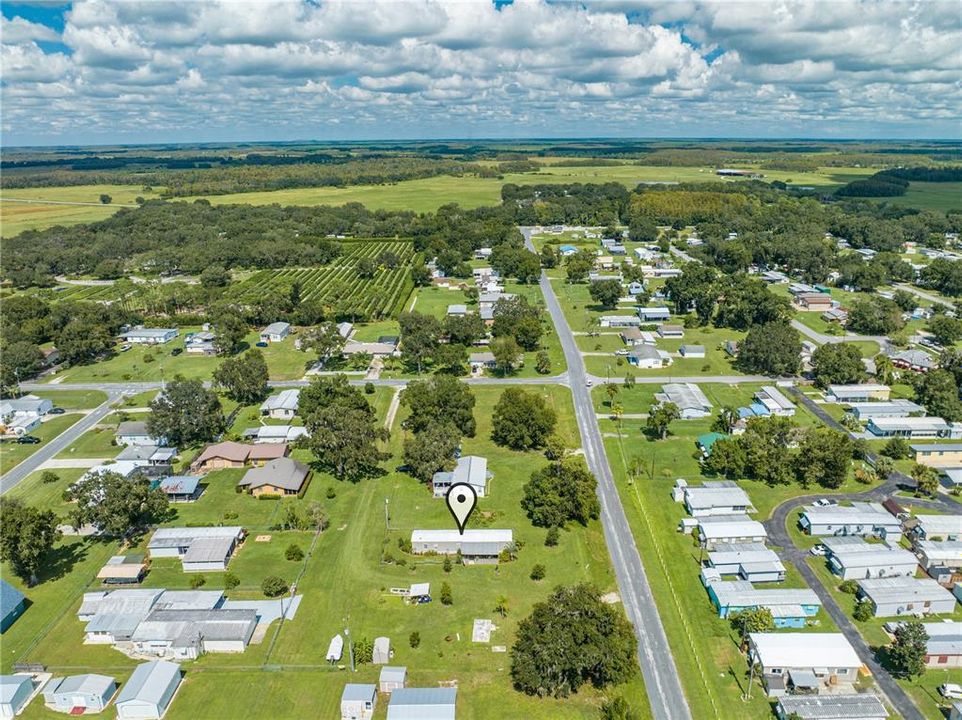 View Looking North. Silver Spurs Pasture at the top of the photo.