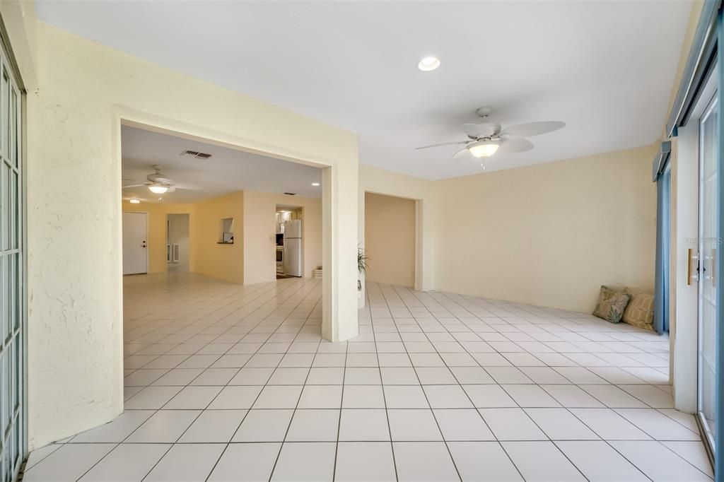 Florida Room with new sliders and GORGEOUS views of the Golf Green