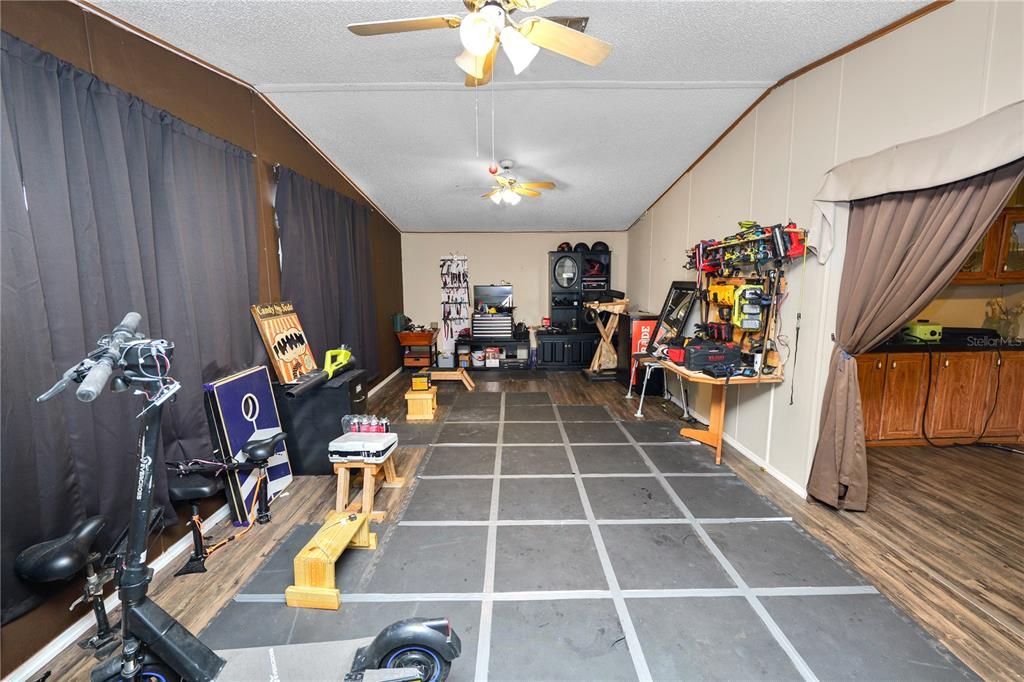 Family room off kitchen