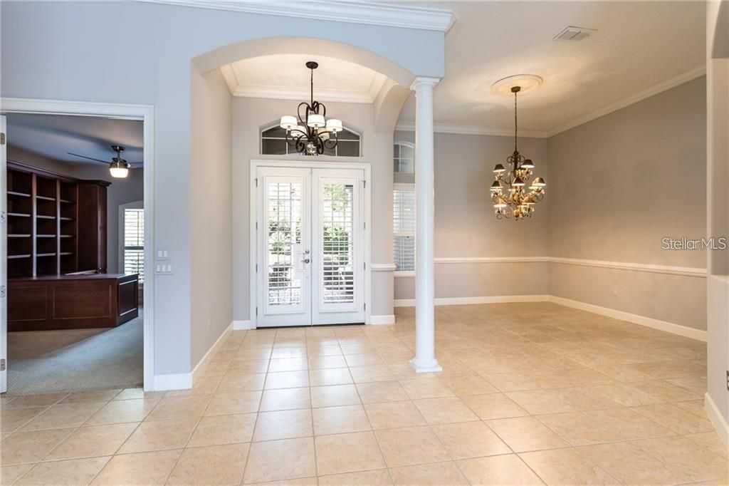 Entry and formal dining room