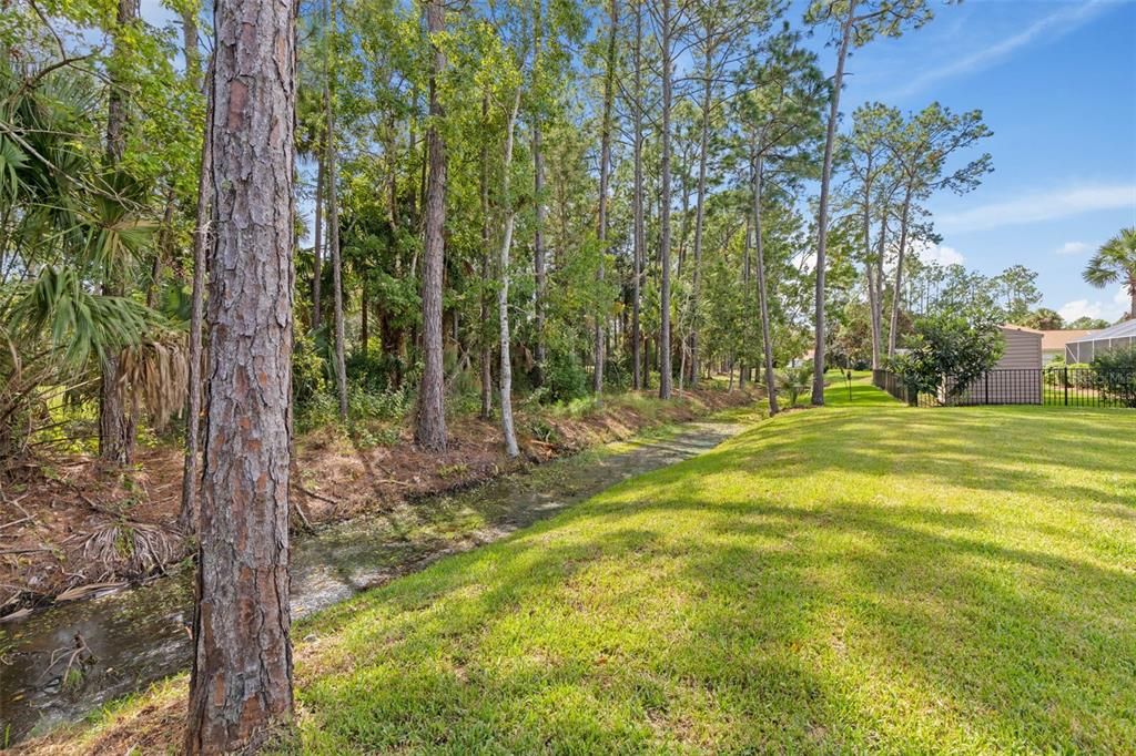 Large homesite with views of golf course