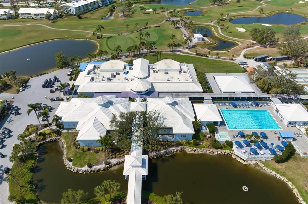 Aerial of Plantation Golf & Country Club amenities