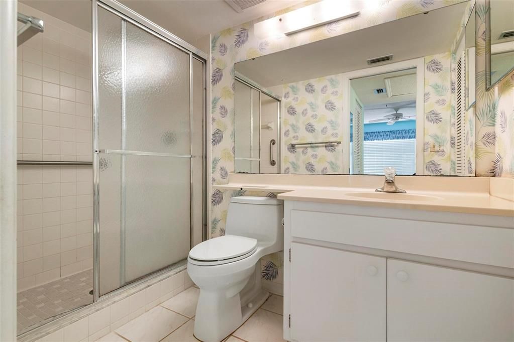 Primary bathroom with shower