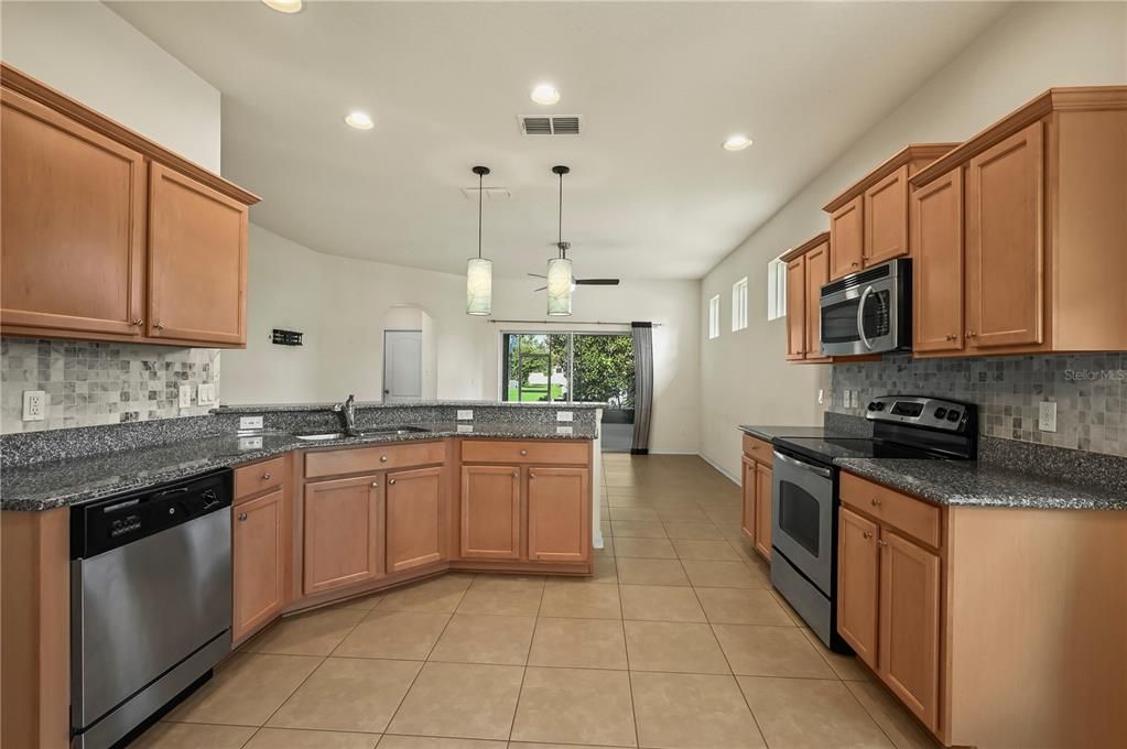 Wide Shot of Kitchen