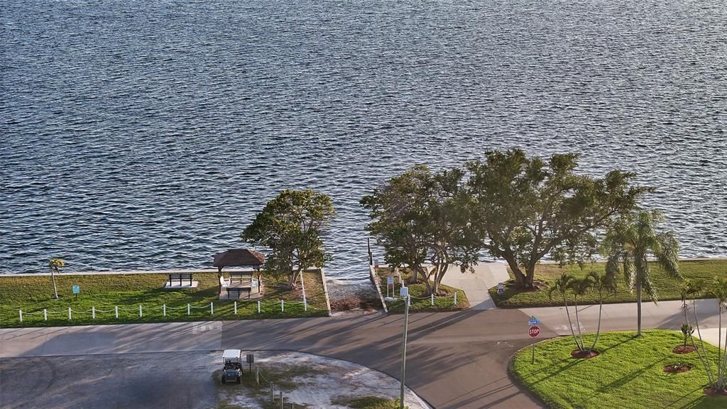 Private boat ramp for residents of 106th St. W.