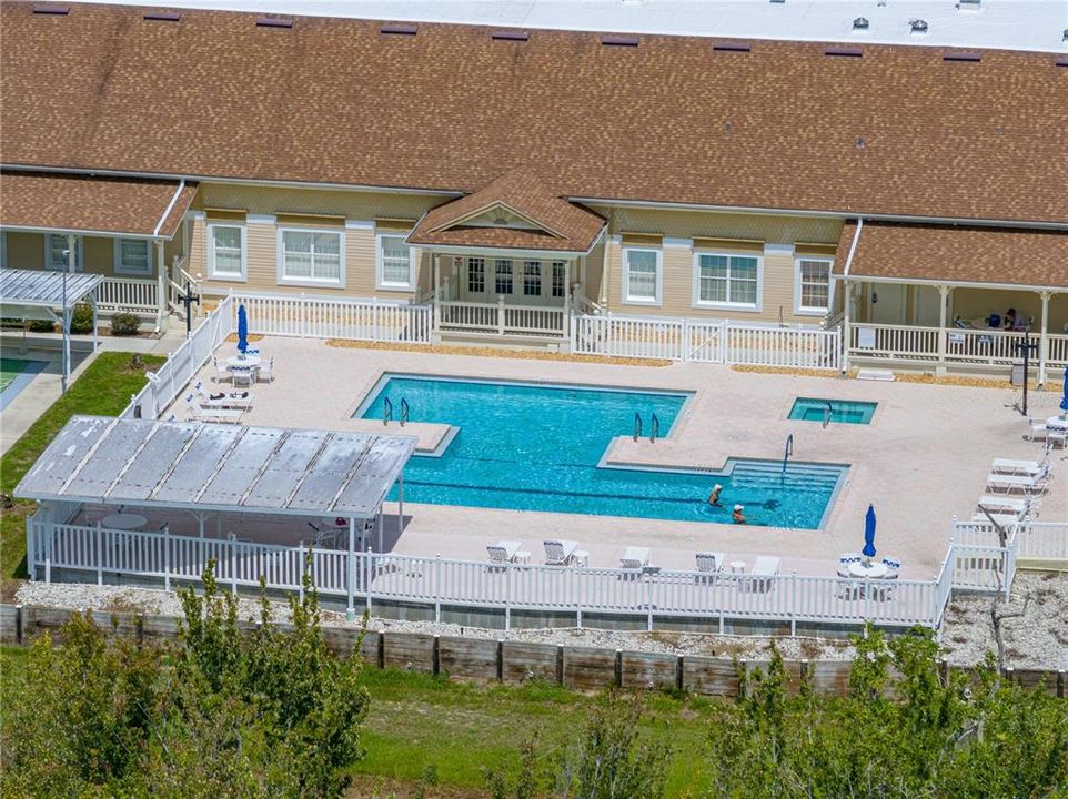 AERIAL VIEW OF POOL & DECK!