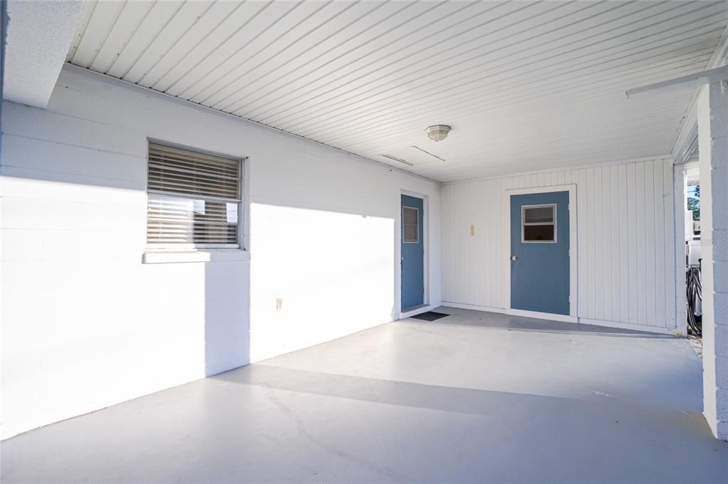 Easy access to the kitchen from the carport. Laundry room is off carport.