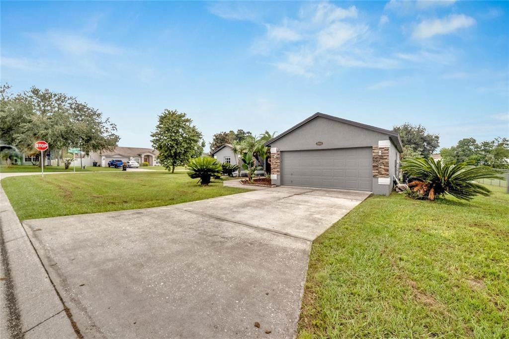 Space to expand the driveway!