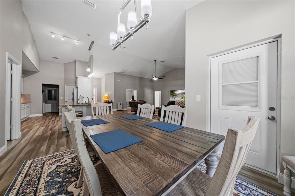 Dining Room looking towards kitchen/ living room