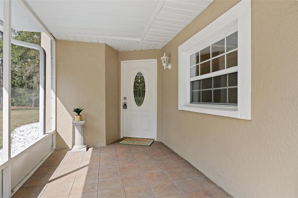 Screened in porch entrance