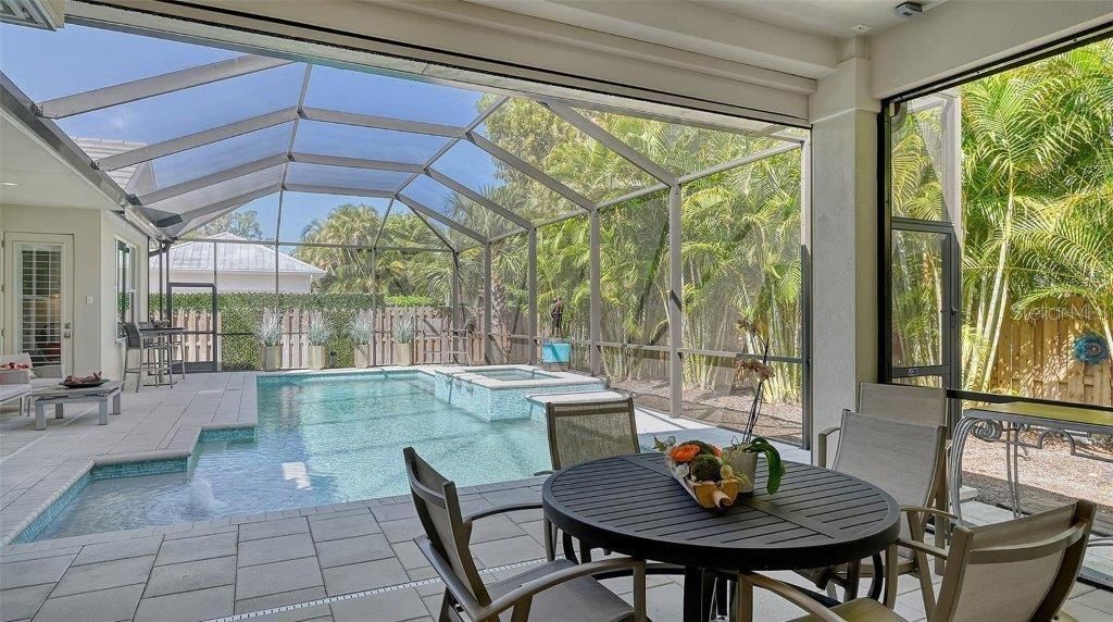 Covered Lanai dining space