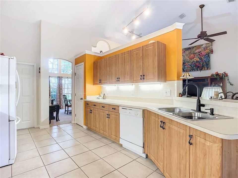 kitchen open to family room