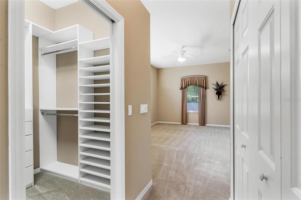 Primary Bedroom with Dual Closets