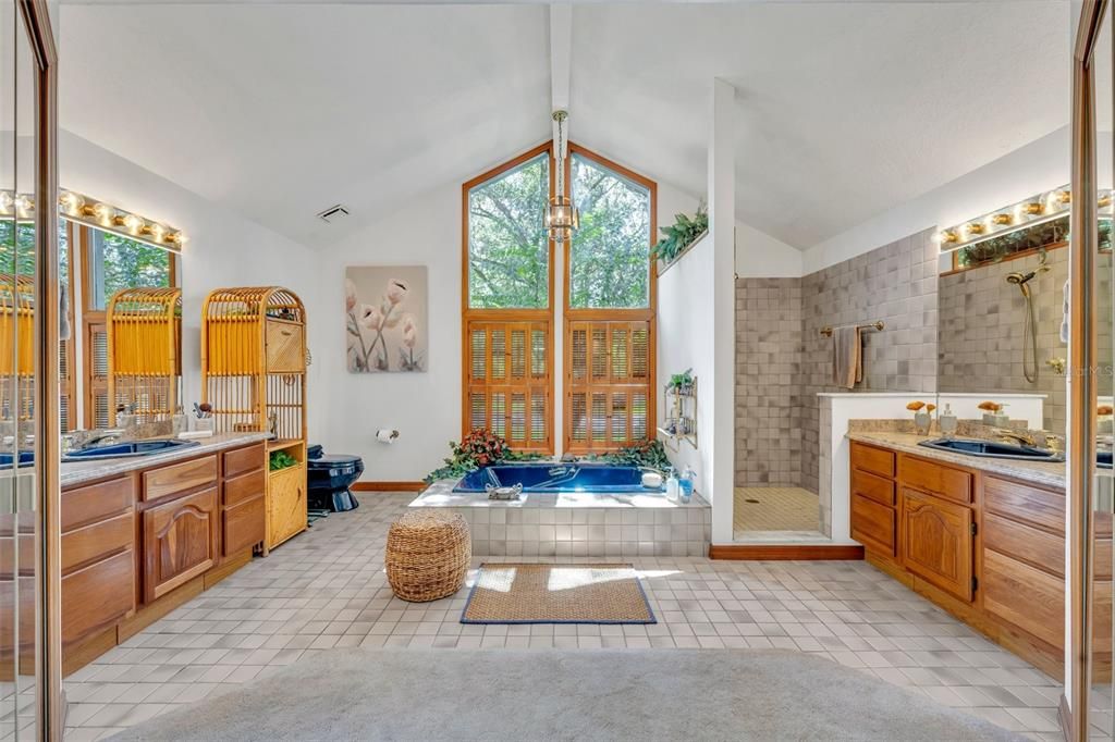 Spacious And Bright Primary Bathroom