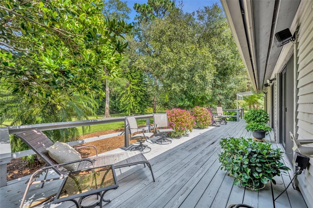 Imagine Sipping Your Homemade Lemonade (Or Drink Of Choice With The Views Of This Backyard Deck!