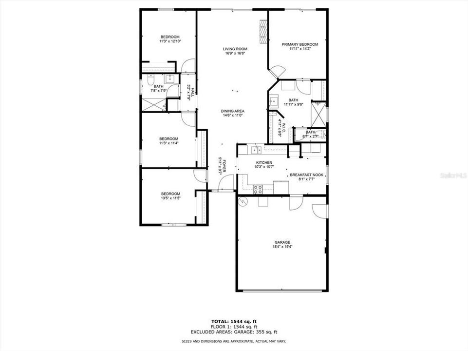 На продажу: $425,000 (4 спален, 2 ванн, 1685 Квадратных фут)