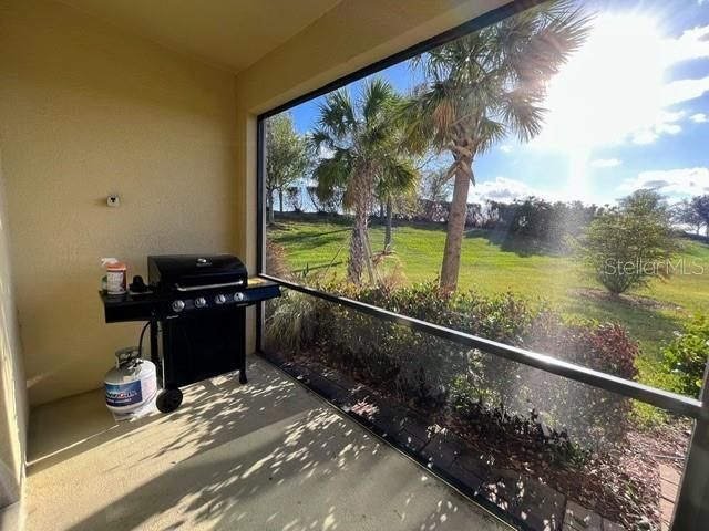 Back yard big enough for double extended lanai...paperwork for extended lanai is at the clubhouse