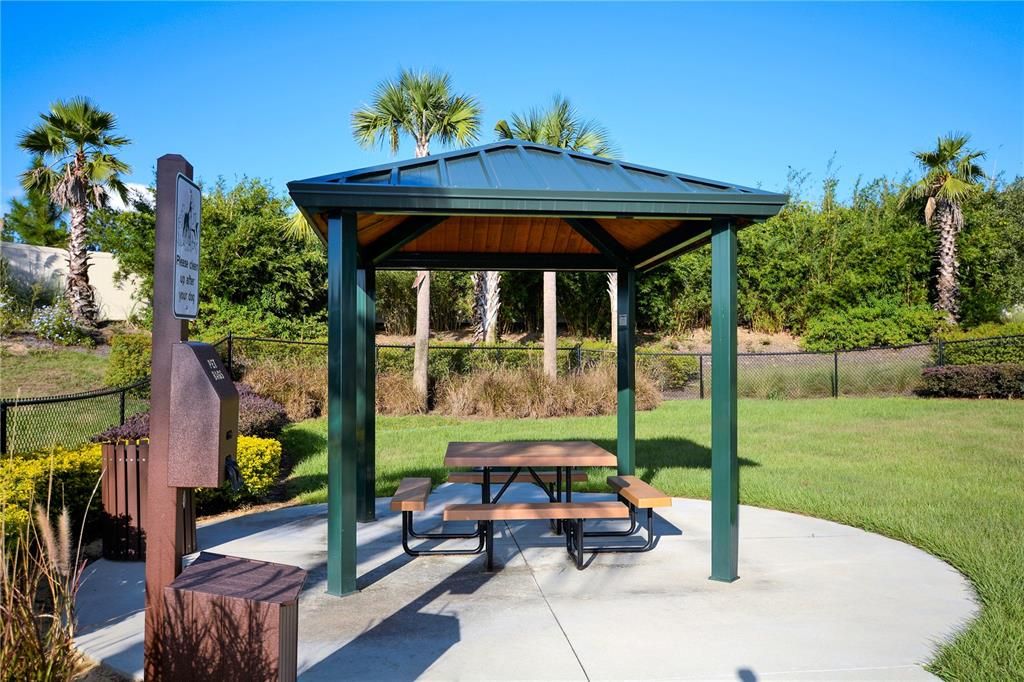 Parent Sitting Area at the Dog Park