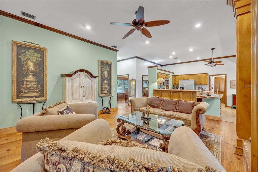 Living Area, Wide Open Views Of The Kitchen When You're Hosting!