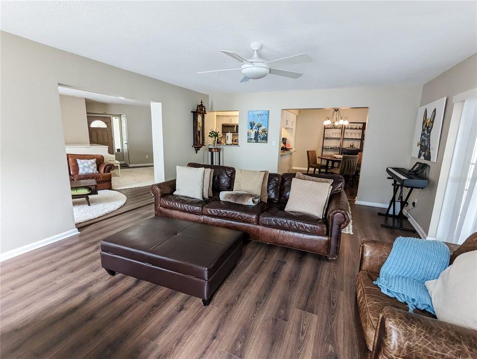 Photos are from Pre-Hurricane Helene. Family Room