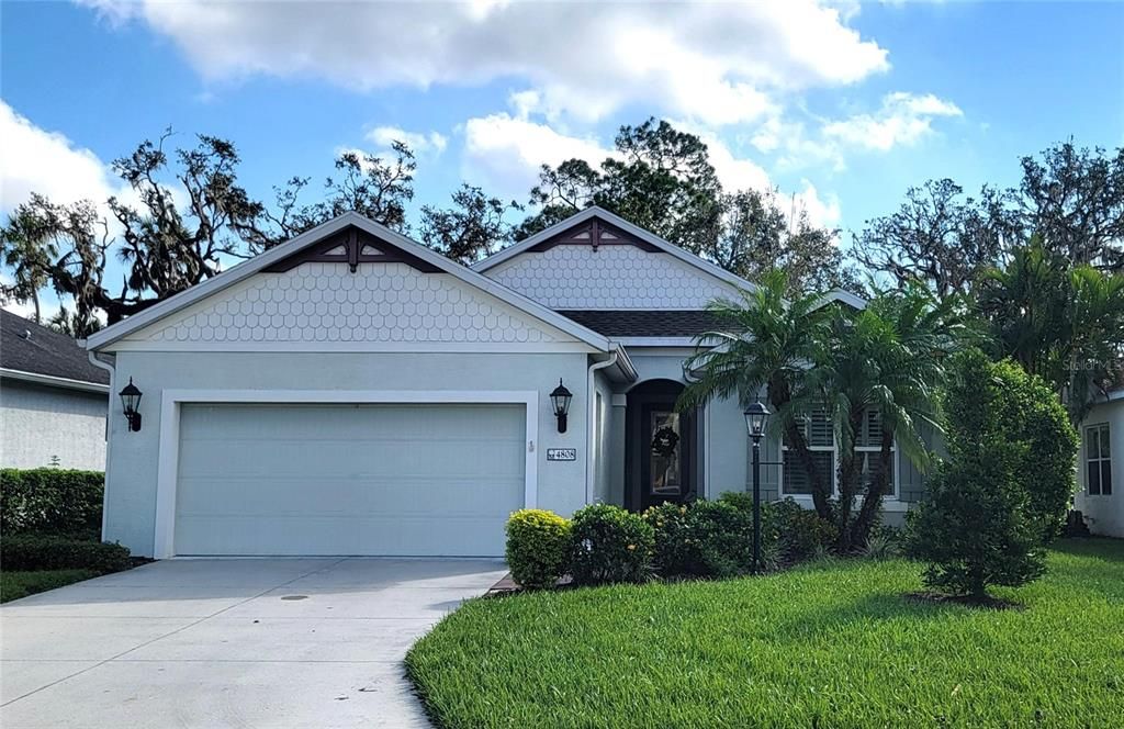 Beautifully landscaped front elevation