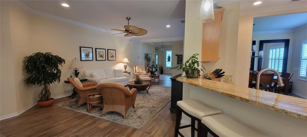 View from Dining Room into Kitchen