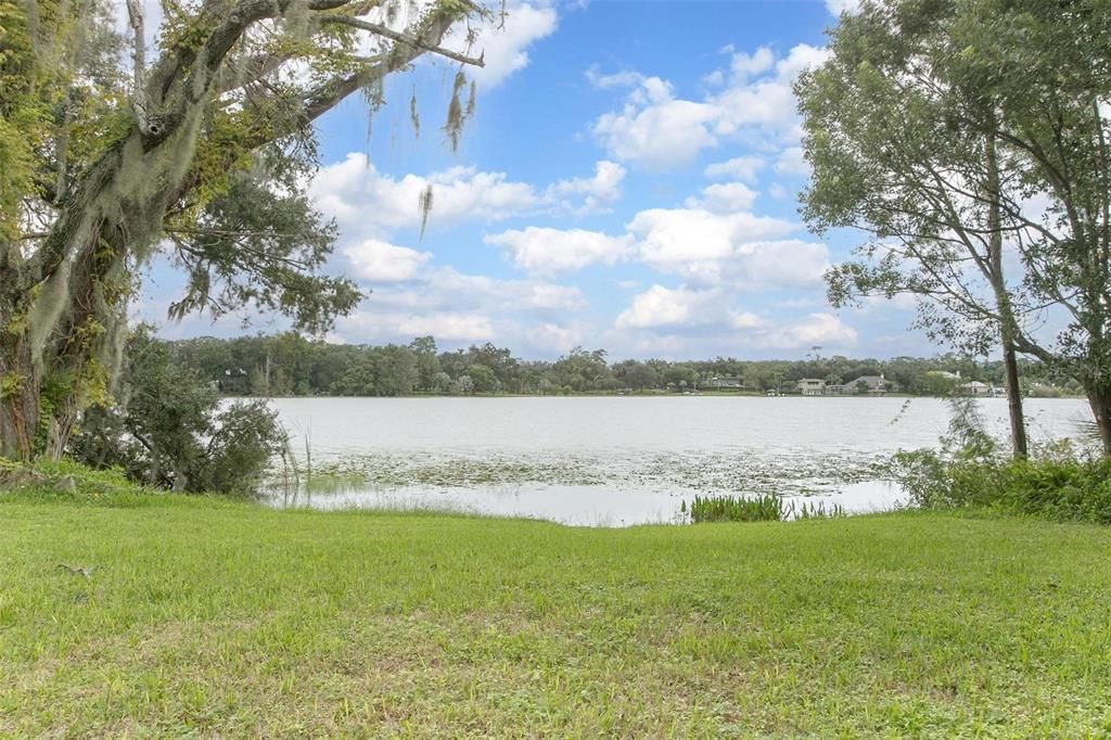 View of lakefront property