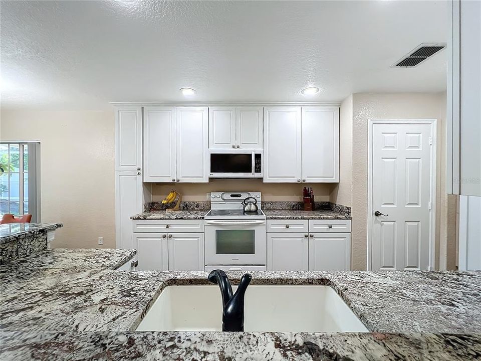 Kitchen with granite counter tops