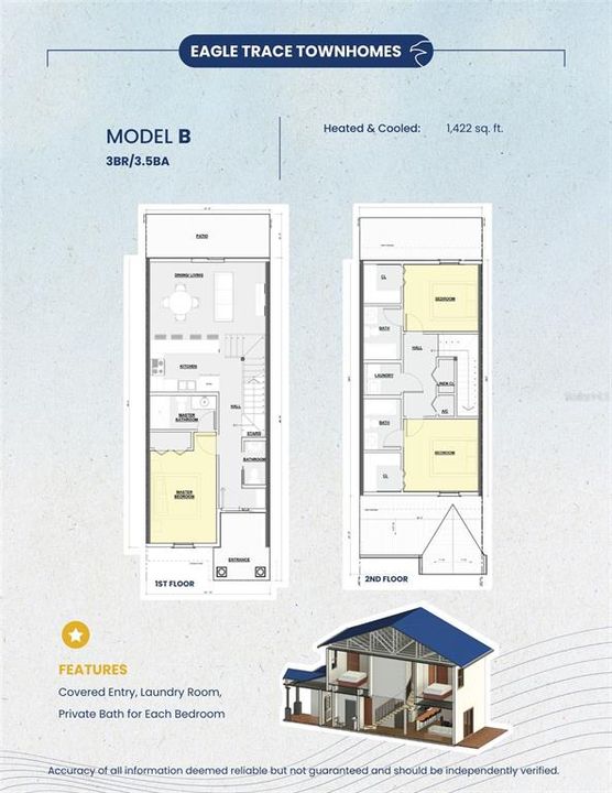 На продажу: $296,500 (3 спален, 3 ванн, 1422 Квадратных фут)