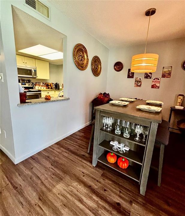 kitchen pass-through to dining room