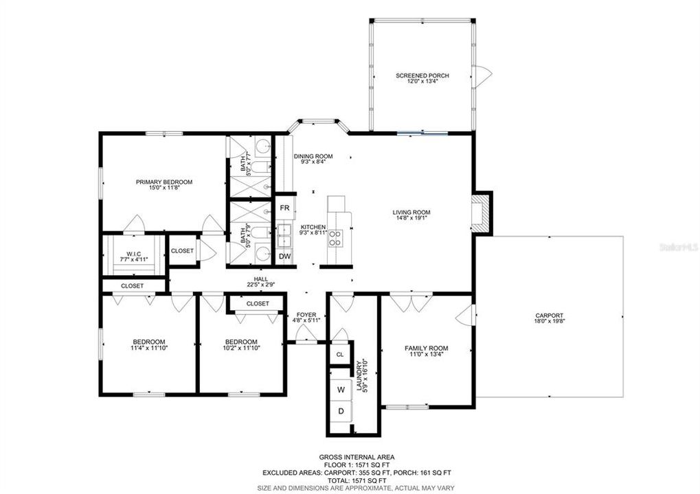 На продажу: $425,000 (4 спален, 3 ванн, 1570 Квадратных фут)