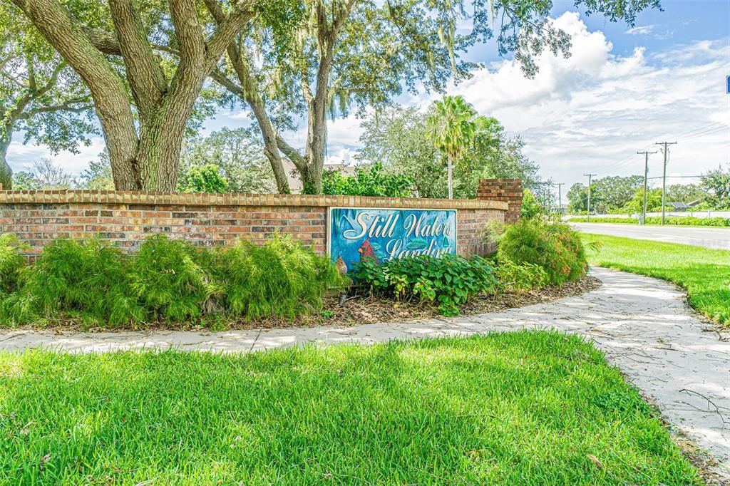 Quiet view of the private setting of Stillwater Landing Drive