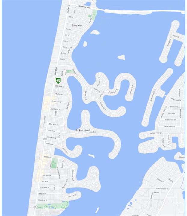 Location on Indian Rocks Beach