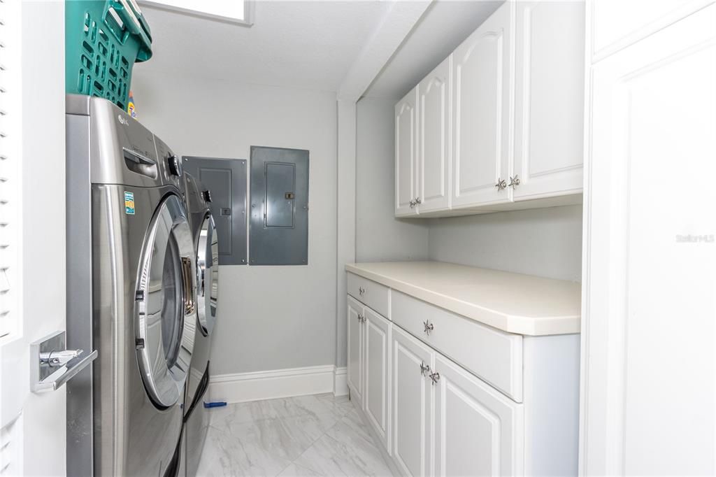 and Custom Cabinetry with Countertop