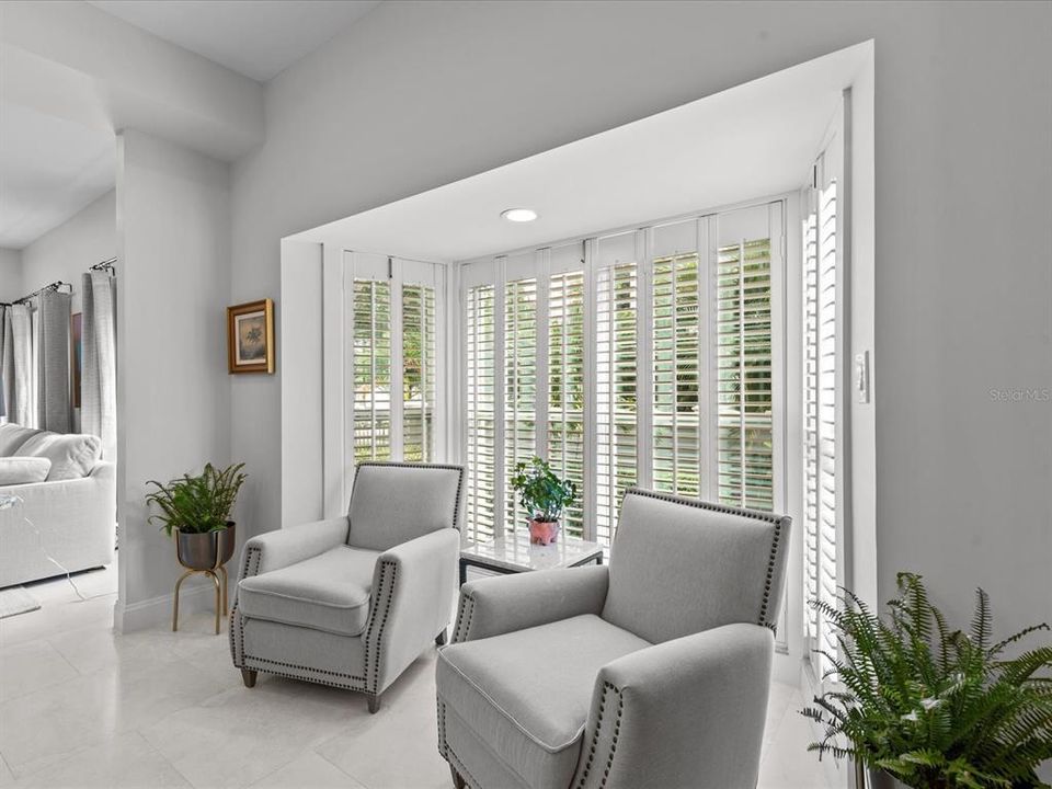 Sitting area in kitchen