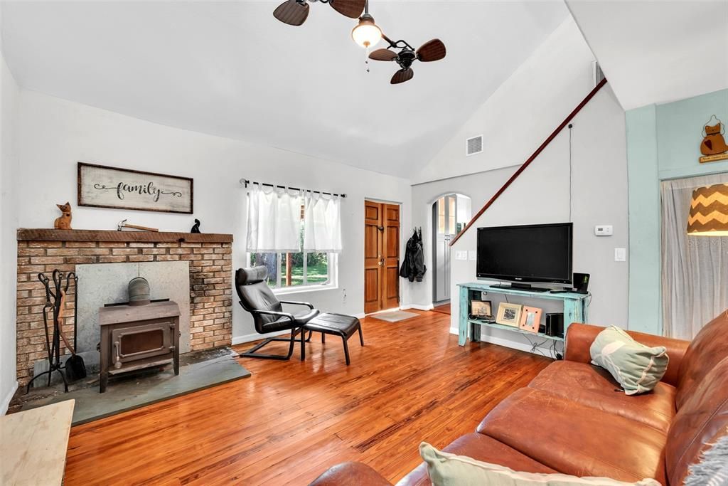 Living Room with Fireplace