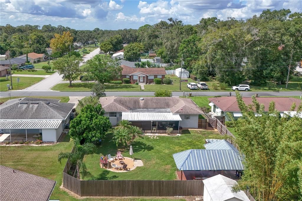 Aerial of Backyard