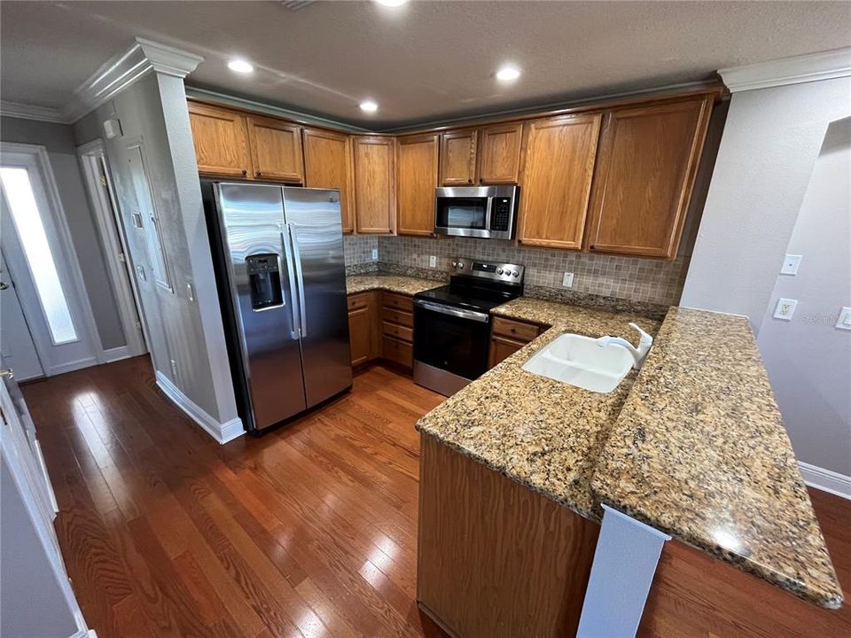 Kitchen with new appliance package