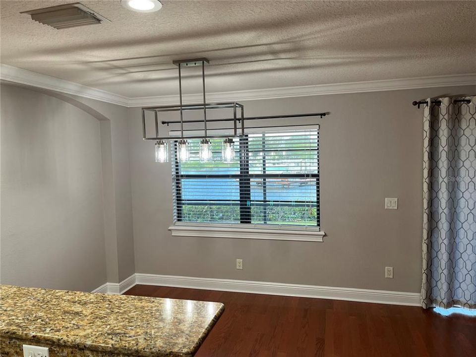 Dining area with canal view