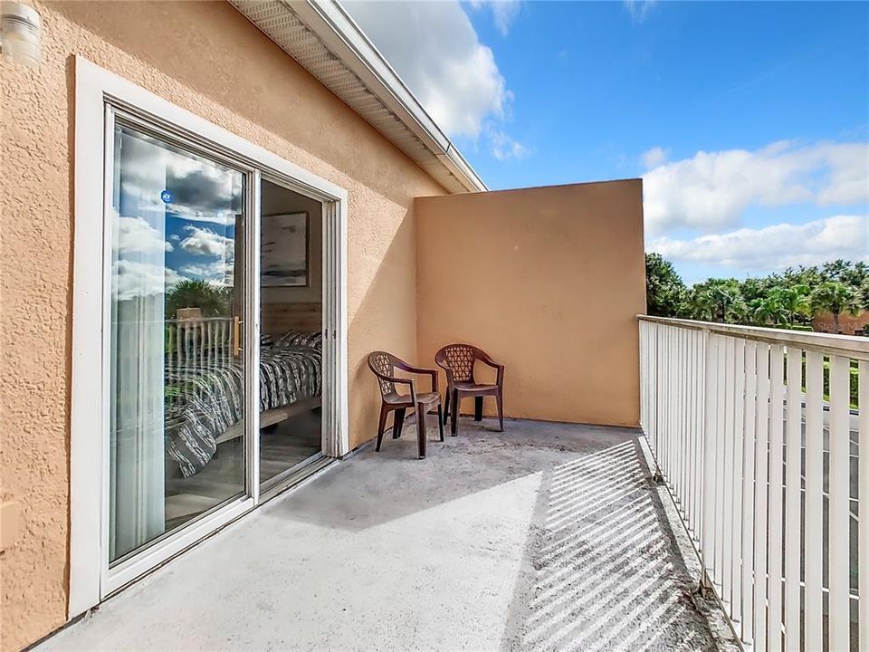 Upstairs balcony