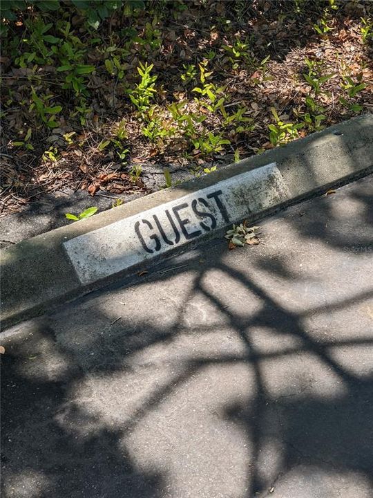 Reserved guest parking