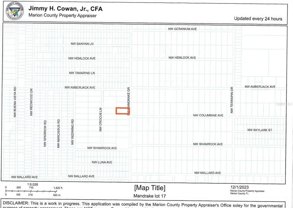 LOT 17 ON MANDRAKE ACROSS THE STREET FROM THE END OF COLUMBINE AVE AND ACROSS FROM 495  NW MANDRAKE DR