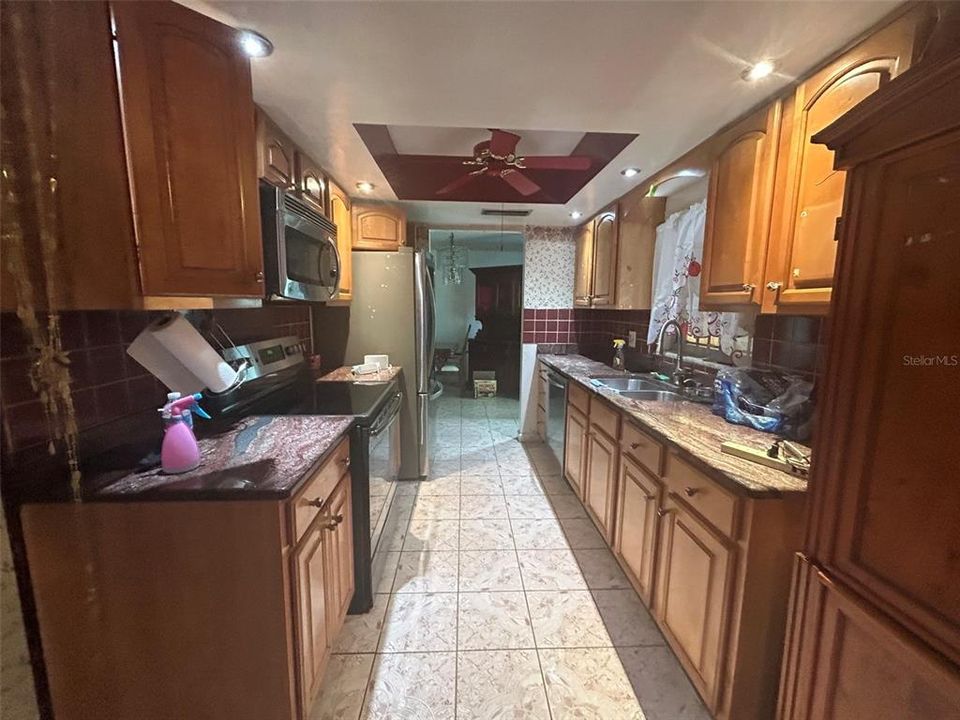 Kitchen and TV Room