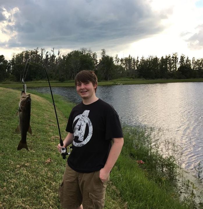 Lake stocked with bass